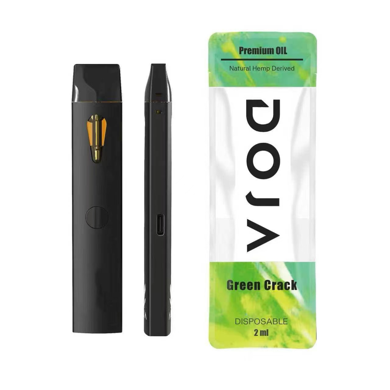 Tragbare Einweg-Vape 2ml mit Super Lemon, Gelato & Green Crack Aromen